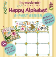 Stickvorlage Tiny Modernist Inc - Happy Alphabet SAL 1 ABC