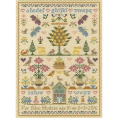 Bothy Threads Moira Blackburn - The Birthday Sampler