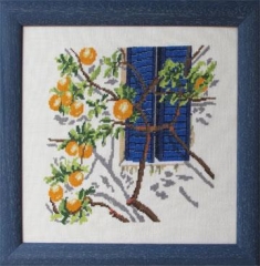 Fremme Stickpackung - Apfelsinenbaum 30x30 cm
