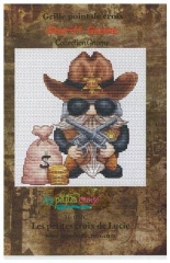Stickvorlage Les Petites Croix De Lucie - Sheriff Gnome