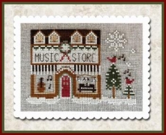 Stickvorlage Little House Needleworks - Hometown Holiday - Music Store