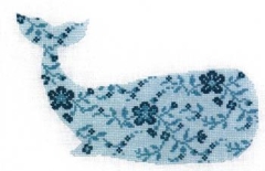 Stickvorlage Cotton Pixels - Turquoise Whale