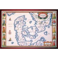 Landkarte Dänemark - Haandarbejdets Fremme (Stickpackung)