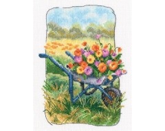 RTO - Grandmothers Old Garden - Wheelbarrow with Flowers