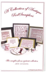 Stickvorlage JBW Designs - Collection Of Antique Red Samplers