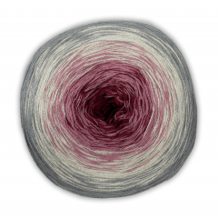 Woolly Hugs Bobbel Cotton - grau-bordeaux (63)