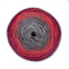 Woolly Hugs Bobbel Cotton - rot-grau (04)