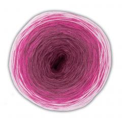 Woolly Hugs Bobbel Cotton - weiß-fuchsia-pink (31)