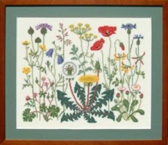 Stickpackung Haandarbejdets Fremme - Wildblumen 27x36 cm