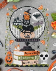 Stickvorlage Tiny Modernist Inc - Halloween Crystal Ball 3