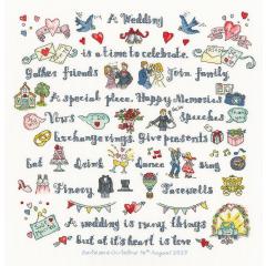 Bothy Threads - A Wedding Is Many Things 33x34 cm