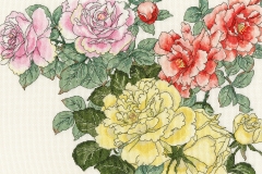 Bothy Threads - Rose Blooms 36 x 24 cm