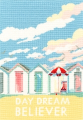 Stickpackung Bothy Threads - Vintage Beach Huts 23 x 33 cm