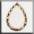 Mill Hill Glass Treasures 12021 - Open Faceted Teardrop Gold