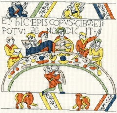 Bothy Threads - Bayeux Tapestry The Bishop’s Feast 27 x 26 cm