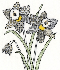 Bothy Threads Blackwork - Daffodil