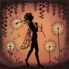 Bothy Threads - Dandelion Fairy 26x26 cm