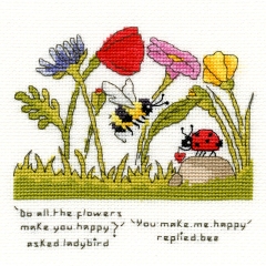 Stickpackung Bothy Threads - You Make Me Happy 12 x 12 cm