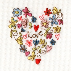Stickpackung Bothy Threads - Greeting Card Sweet Heart