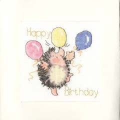 Bothy Threads Stickpackung - Greeting Card - Birthday Balloons 