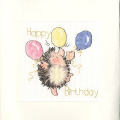 Bothy Threads Stickpackung - Greeting Card - Birthday Balloons