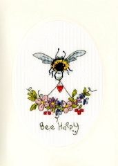 Bothy Threads Stickpackung - Greeting Card - Bee Happy