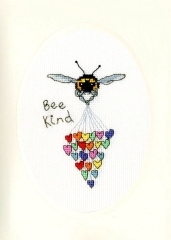 Bothy Threads Stickpackung - Greeting Card - Bee Kind 