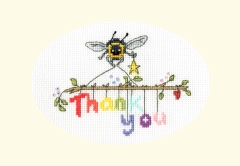 Bothy Threads Stickpackung - Greeting Card - Bee-ing Thankful