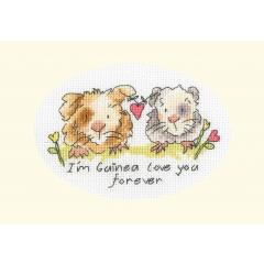 Bothy Threads Stickpackung - Greeting Card - Im Guinea Love You Forever