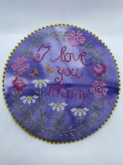 Stickvorlage Romys Creations - I Love You Mom