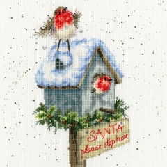 Bothy Threads Stickpackung - Santa Please Stop Here