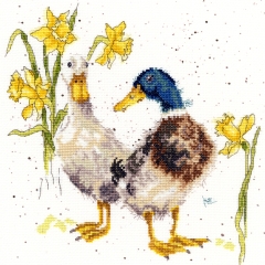 Bothy Threads - Ducks and Daffs 26 x 26 cm