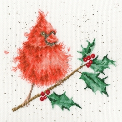Bothy Threads Stickpackung - Festive Feathers 26x26 cm