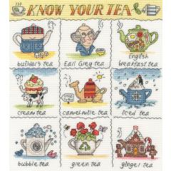 Bothy Threads Stickpackung - Know Your Tea