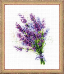 Stickpackung Riolis - Bouquet with Lavender 15x18 cm