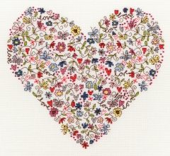 Bothy Threads - Love Heart 24 x 26 cm