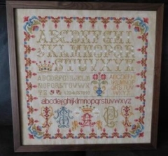 Stickvorlage Twin Peak Primitives - Alphabet Sampler