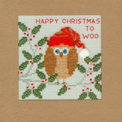 Bothy Threads Stickpackung - Christmas Card - Xmas Owl