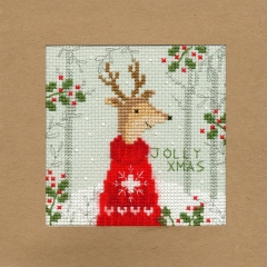 Bothy Threads - Christmas Card - Xmas Deer