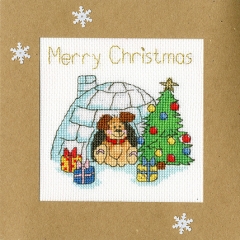 Bothy Threads Stickpackung - Christmas Card - Winter Woof