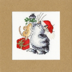 Bothy Threads Stickpackung - Christmas Card - Under The Mistletoe