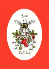 Bothy Threads Stickpackung - Christmas Card - Bee Festive