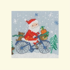 Bothy Threads - Christmas Card - Delivery By Bike