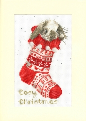 Bothy Threads Stickpackung - Christmas Card - Cosy Christmas