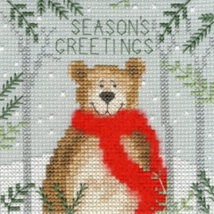 Bothy Threads - Christmas Card - Xmas Bear