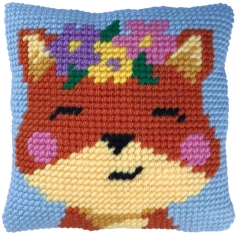 Stickpackung Needleart World - Kissen Spring time Fox