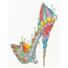 Stickpackung Bothy Threads - Stained Glass Slipper 22 x 29 cm