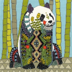 Stickpackung Bothy Threads - Jewelled Panda 33 x 33 cm