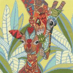 Bothy Threads Stickpackung - Jewelled Giraffes