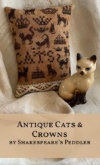 Stickvorlage Shakespeares Peddler - Antique Cats & Crowns
